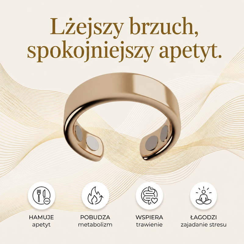 Lżejszy brzuch, spokojniejszy apetyt — cztery korzyści pierścionka Aurelia